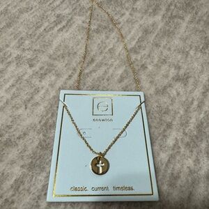 Enewton Gold Cross Pendant Necklace